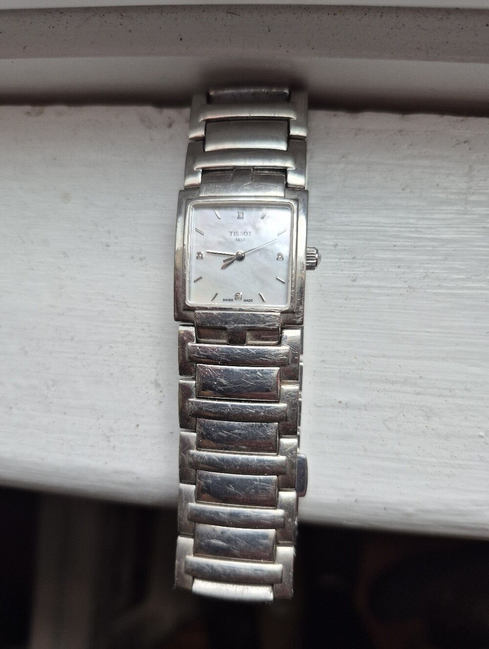 Tissot Vintage Ladies' Watch 1853, Mother Of Pearl Face, Stainless Bracelet